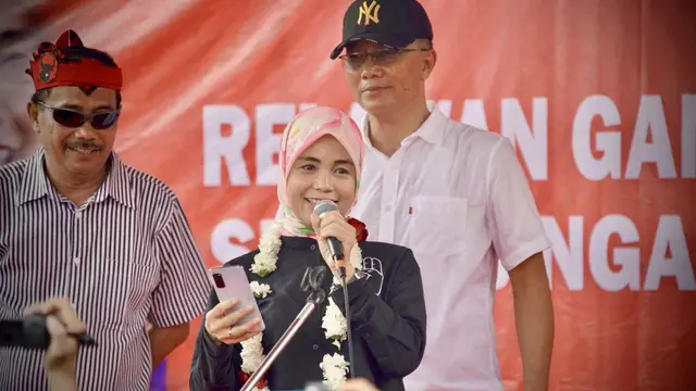 Depan Siti Atikoh, Sukarelawan dan TPD Siap Menangi Ganjar-Mahfud di Nganjuk